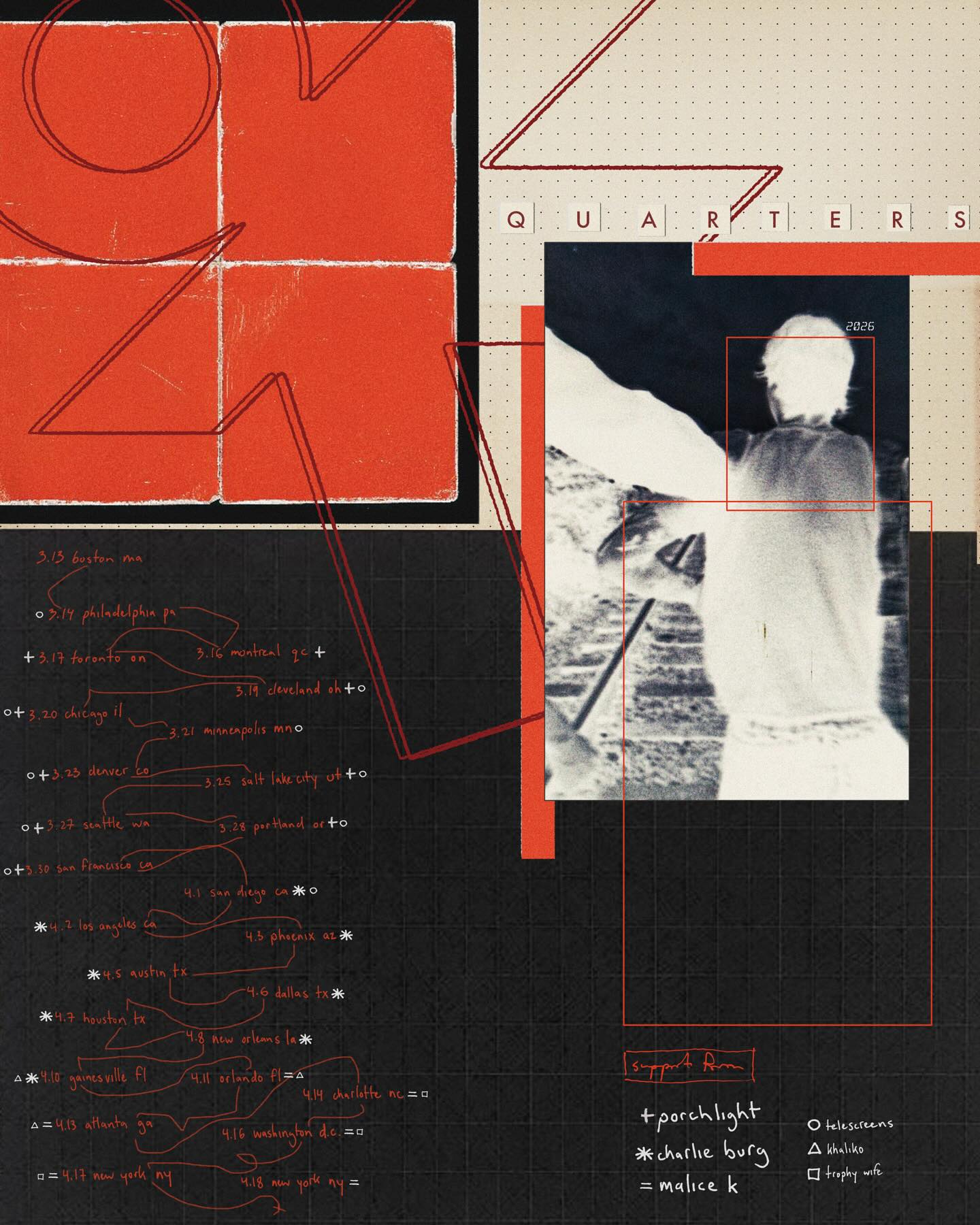 Charlie Burg The Fleeting Tour Poster 2026